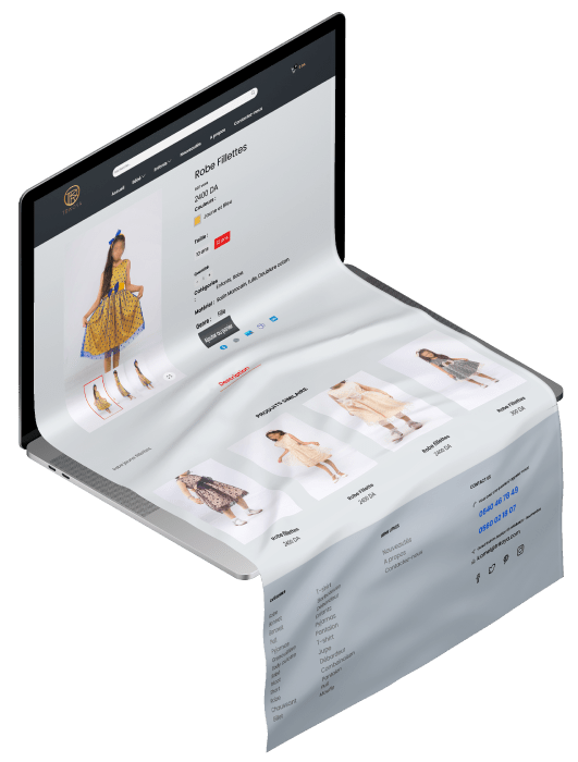 Site web E-Commerce et boutique en ligne