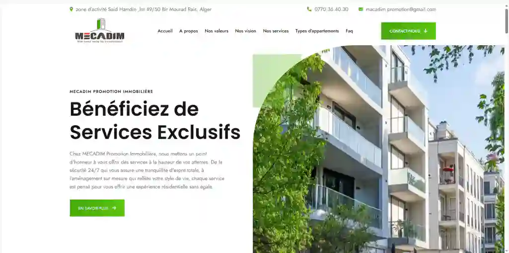 Site web Mecadim