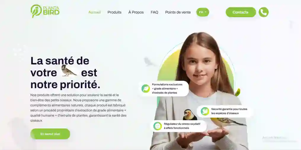 Site web Planta bird