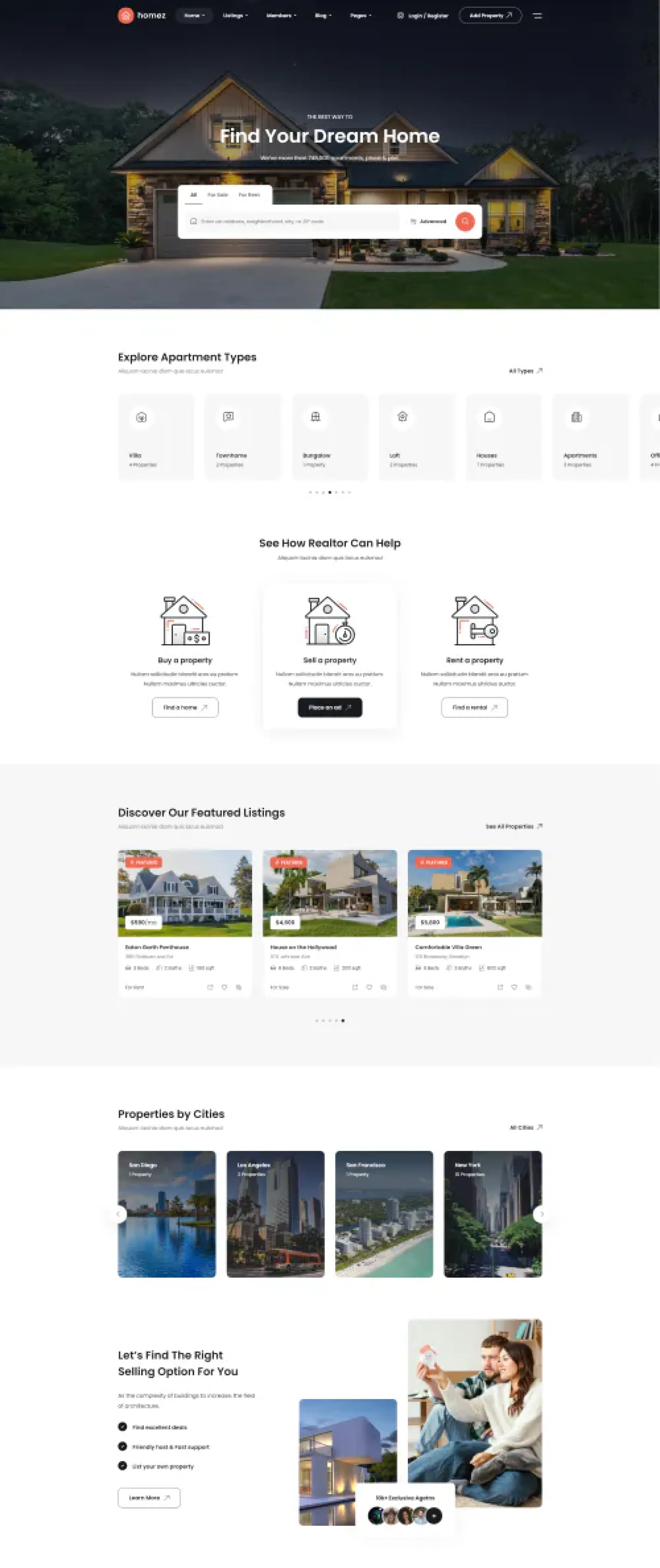 Site Web Moderne pour Vente et Location de Biens Immobiliers