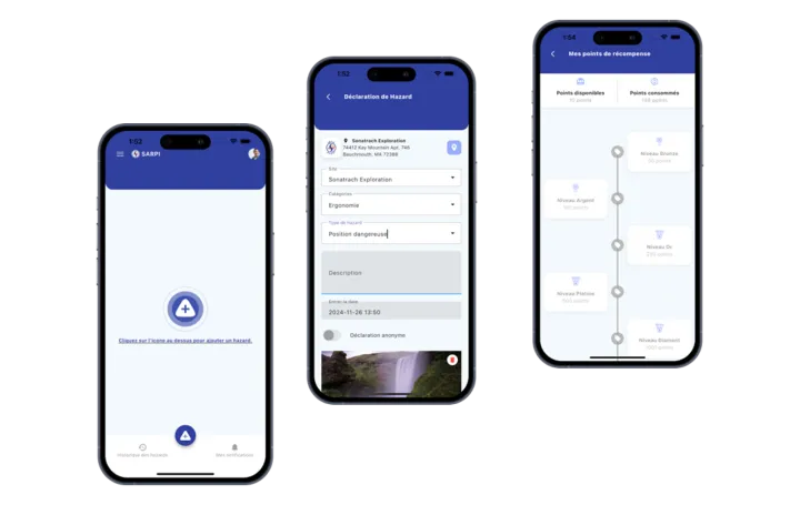 Application mobile SARPI – Gestion et Déclaration des Hazards